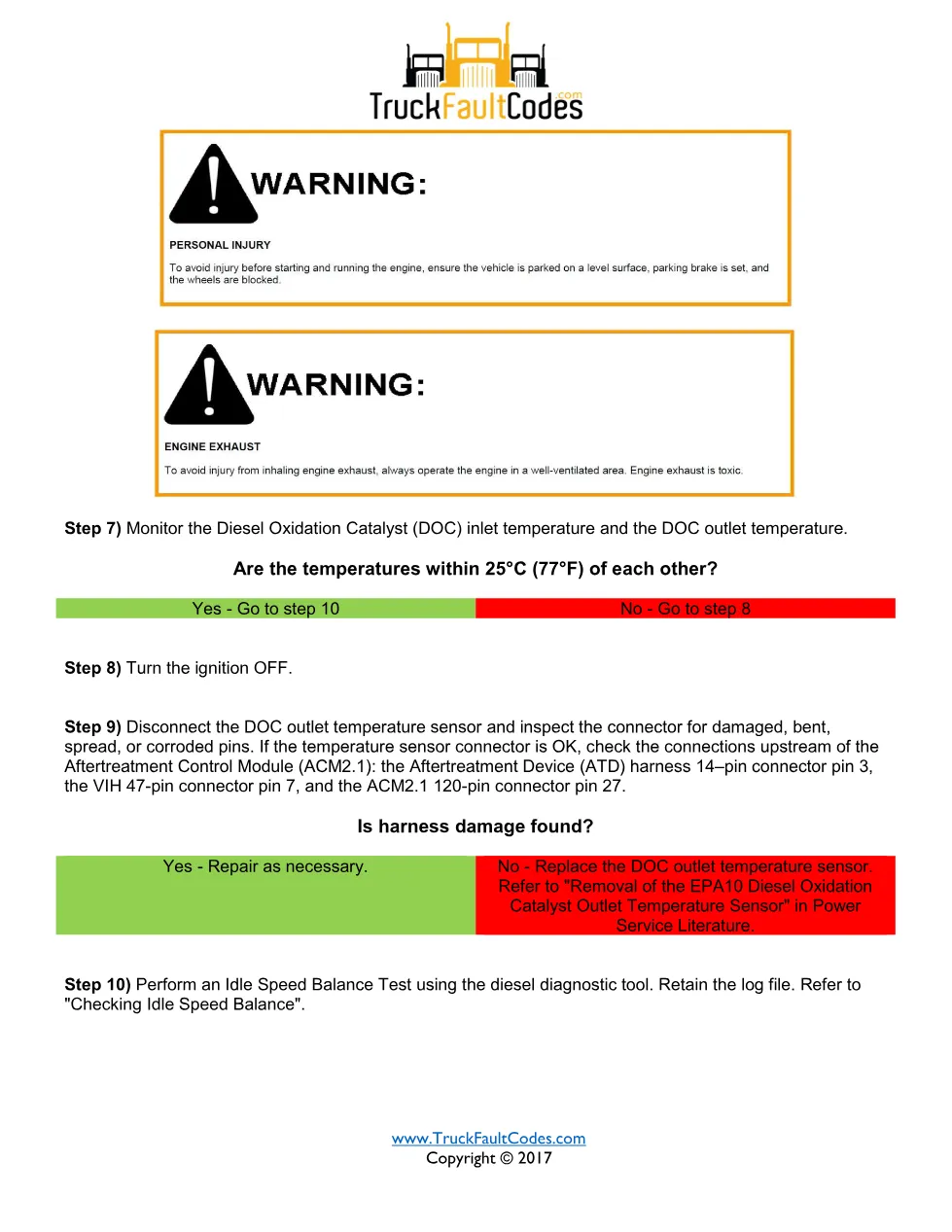 3250 FMI 0 EPA10 — Detroit DD Series DOC Outlet Temperature Very - preview page 2 of 5