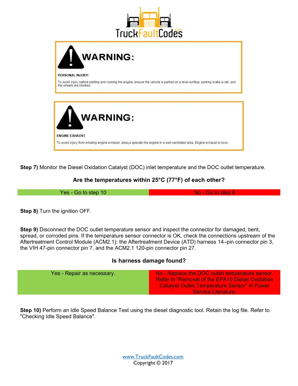 3250 FMI 15 EPA10 — Detroit DD Series DOC Outlet Temperature High - preview page 2 of 5