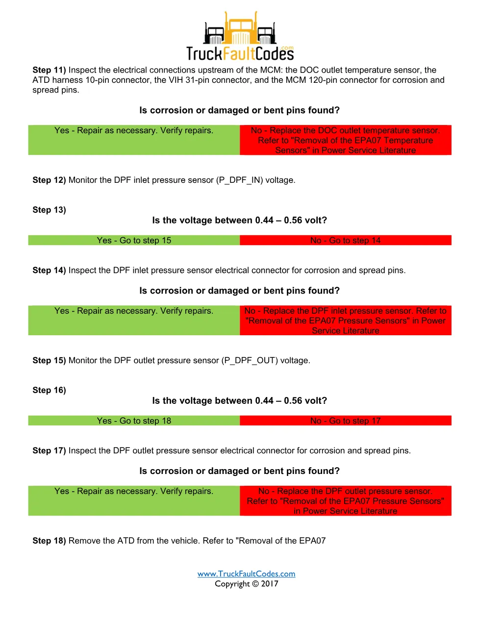 3250 FMI 31 EPA07 — Detroit DD Series DOC Temperature Rise Fault - page 3 is available after signing in