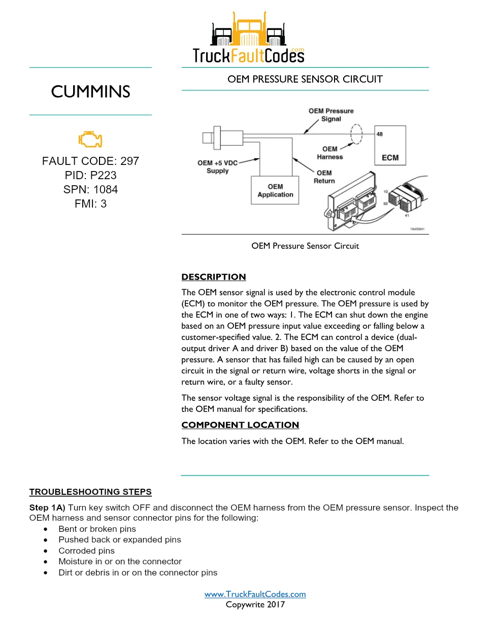 4 pages document — Fault Code 297 — PDF, 4 pages - preview page 1 of 3