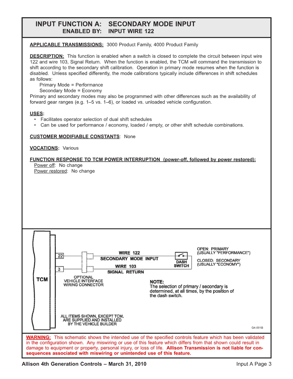 Allison 4th Generation IO — Input Output Configurations Reference - page 3 is available after signing in