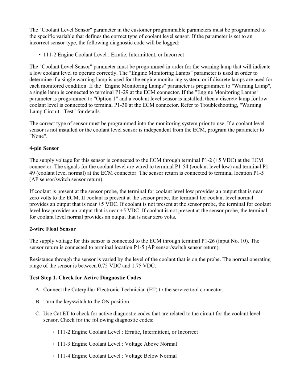 C15 coolant level DTCs Troubleshooting — RENR5088-10 — PDF, 18 - page 3 is available after signing in