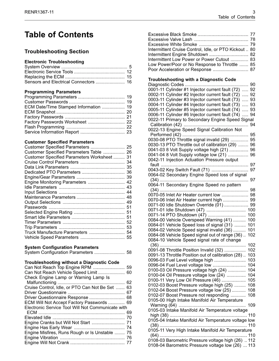 CAT 3126 Troubleshooting Manual — RENR1367 — PDF, 412 Pages - page 3 is available after signing in