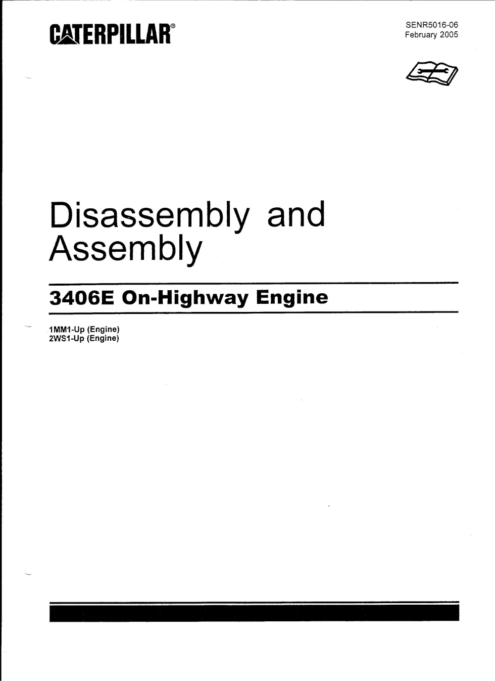 CAT 3406E Shop Manual — C-10 C-12 C-15 C-16 C-18 Engine Series - preview page 1 of 3