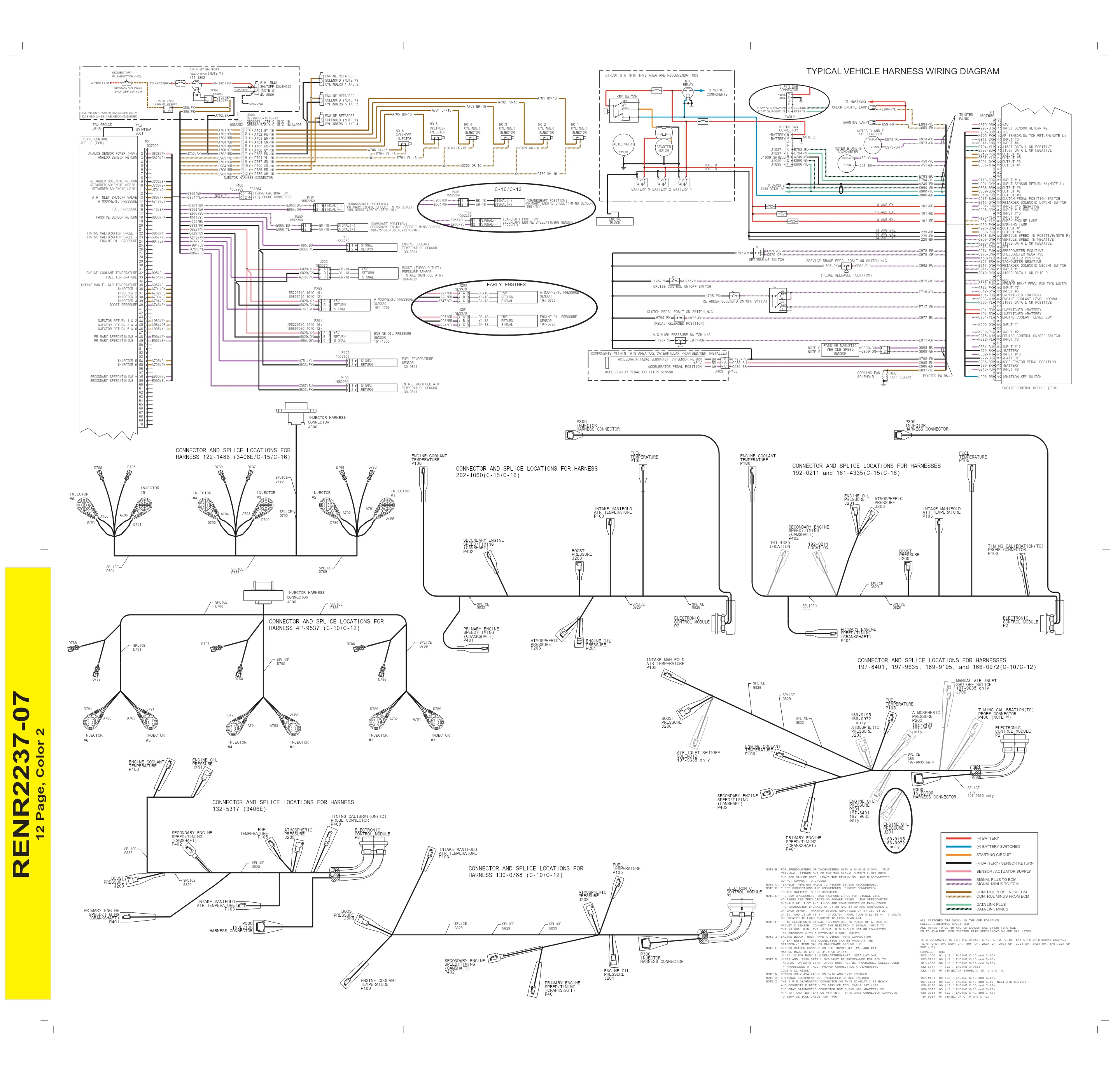 CAT C10 C12 C15 C16 On-Highway Schematic — Wiring Diagram – Guide - page 2 is available after signing in