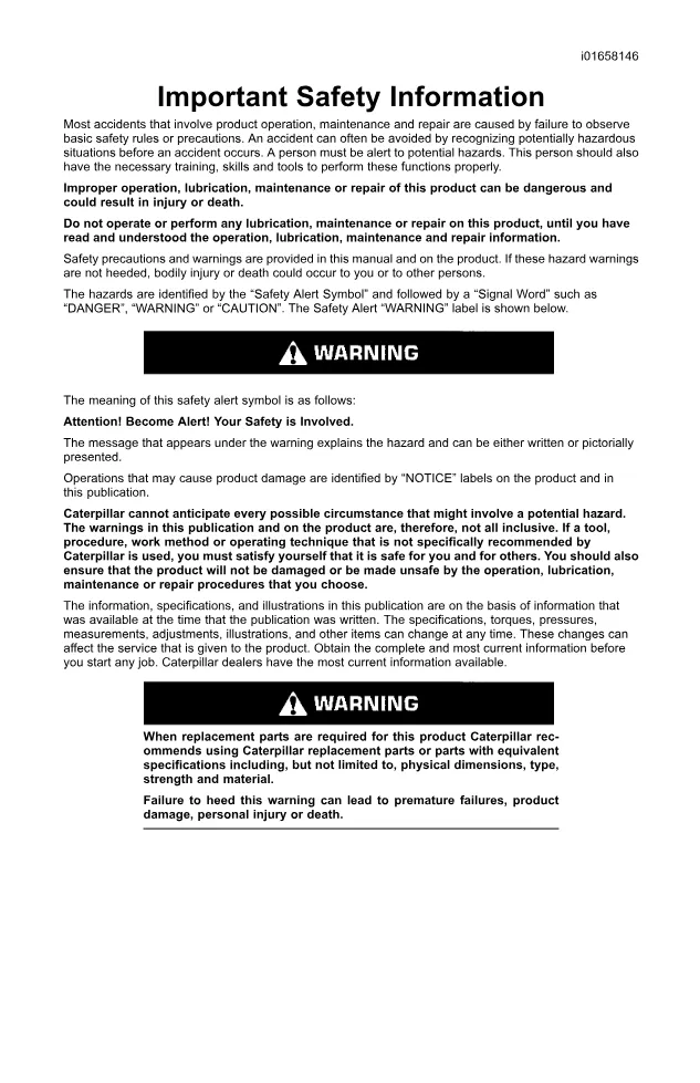CAT C13 C15 Operation Maintenance — SEBU8087-09 — PDF, 256 Pages - preview page 2 of 3