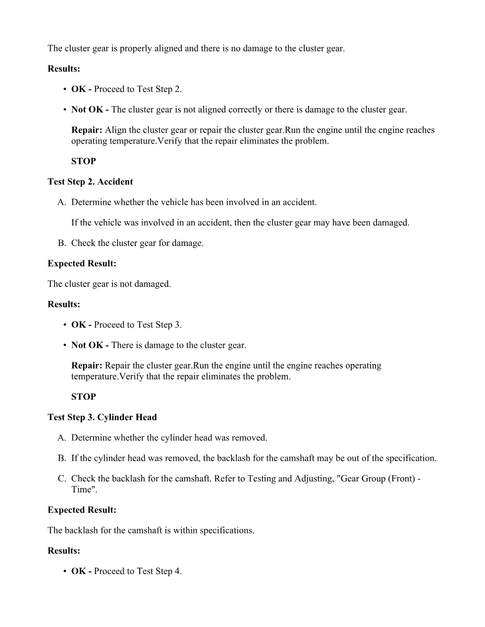 CAT C15 Speed Calibration — Troubleshooting Guide RENR5088-10 - preview page 2 of 3