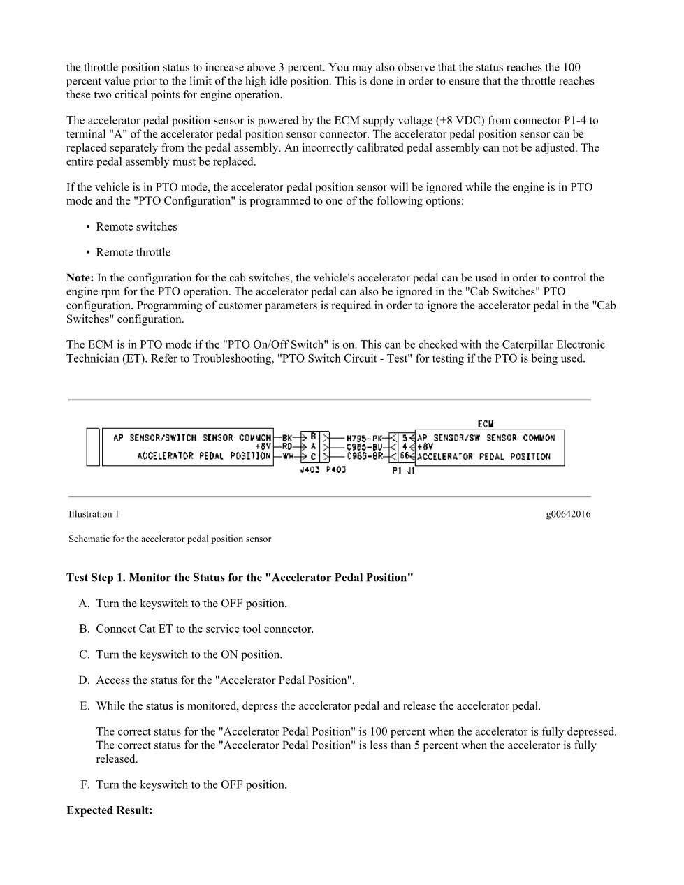 CAT C15 throttle position troubleshooting — 0091-13 Throttle - page 3 is available after signing in