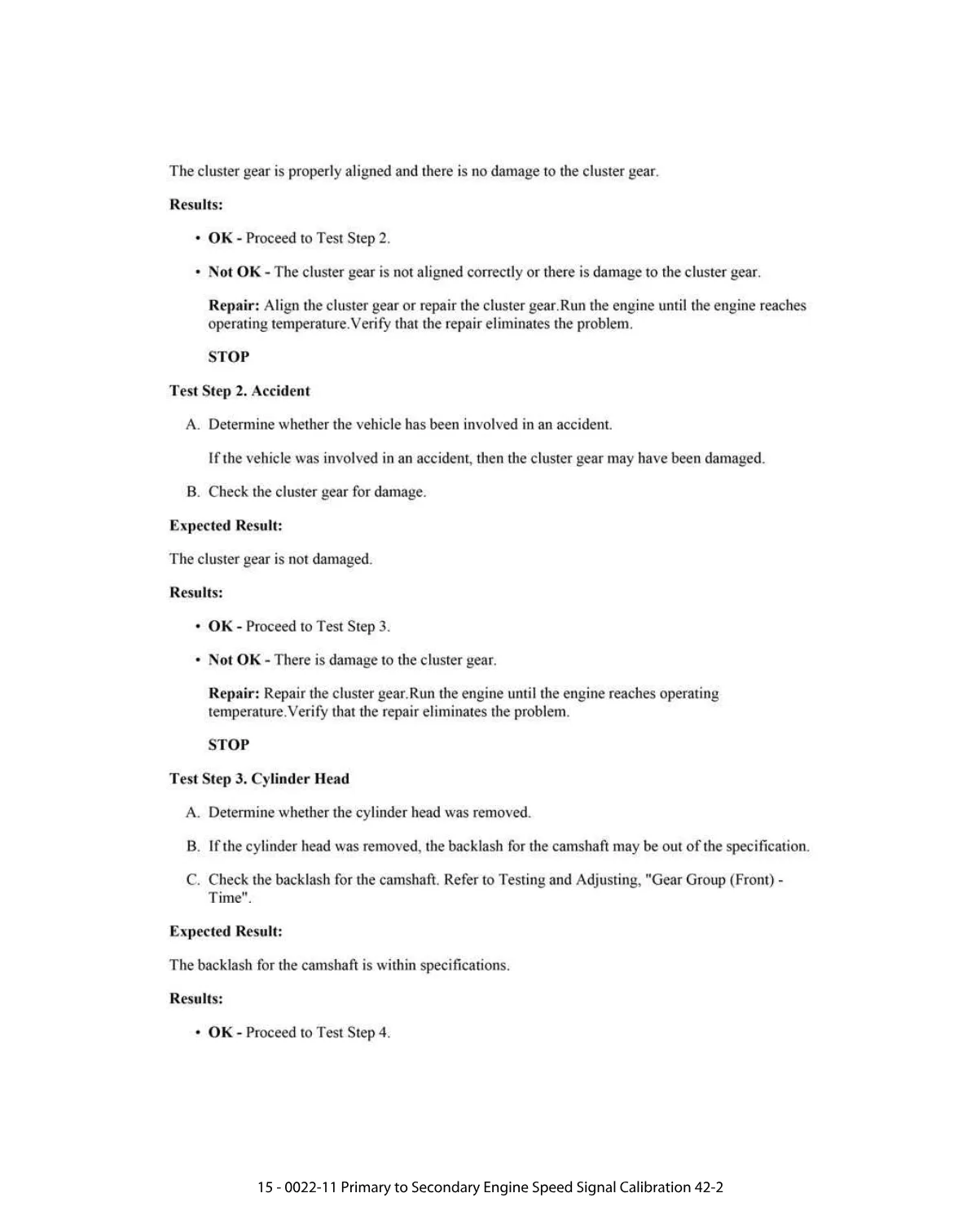 CAT Engine Speed Calibration — Service Document 0022-11 — PDF, 3 - preview page 2 of 3