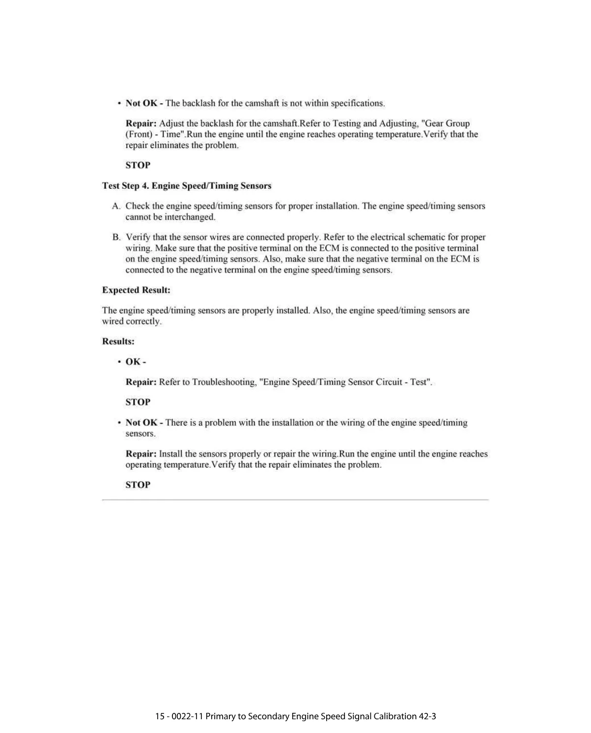 CAT Engine Speed Calibration — Service Document 0022-11 — PDF, 3 - page 3 is available after signing in