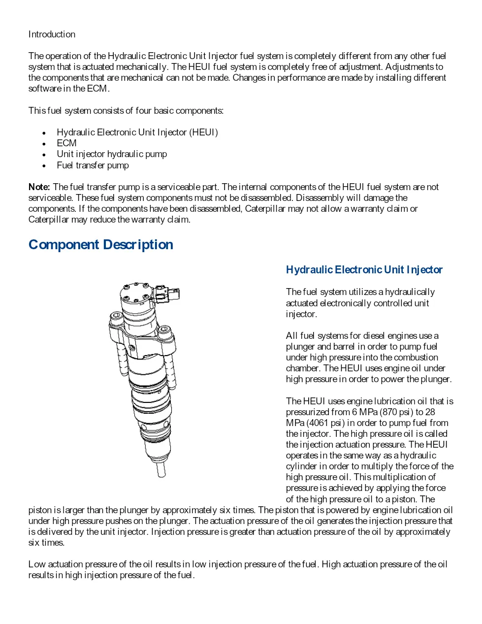 CAT HUEI Fuel System document – CAT – C9 HUEI Fuel System – PDF, - preview page 2 of 3