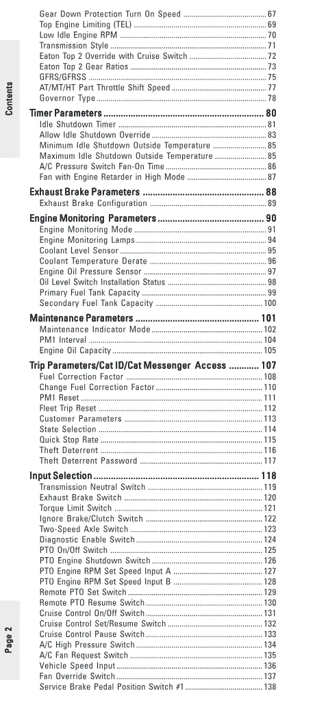 CAT Progrramming Parameters undefined document – CAT Progrramming - page 3 is available after signing in