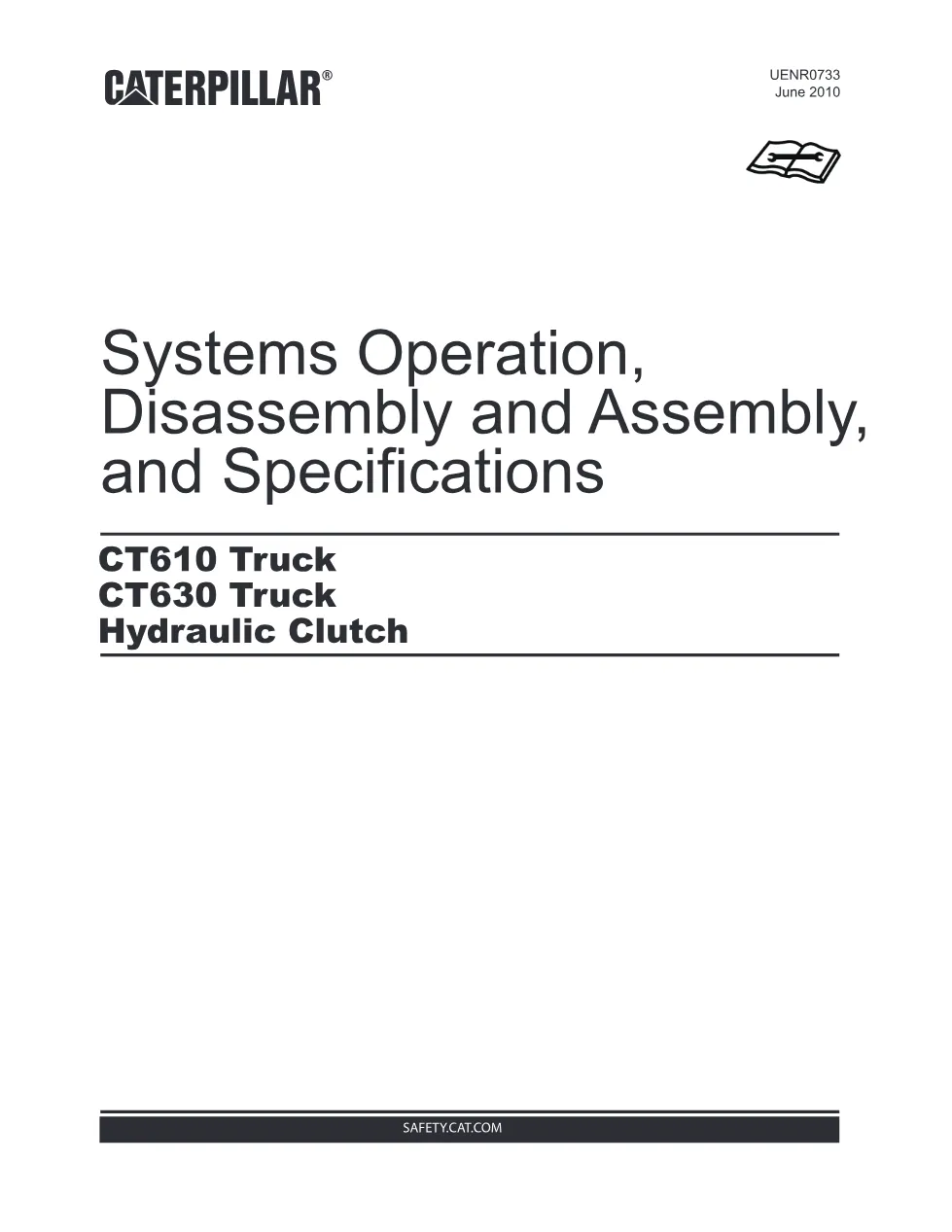 Cat truck hydraulic clutch service manual — Caterpillar – PDF - preview page 1 of 6