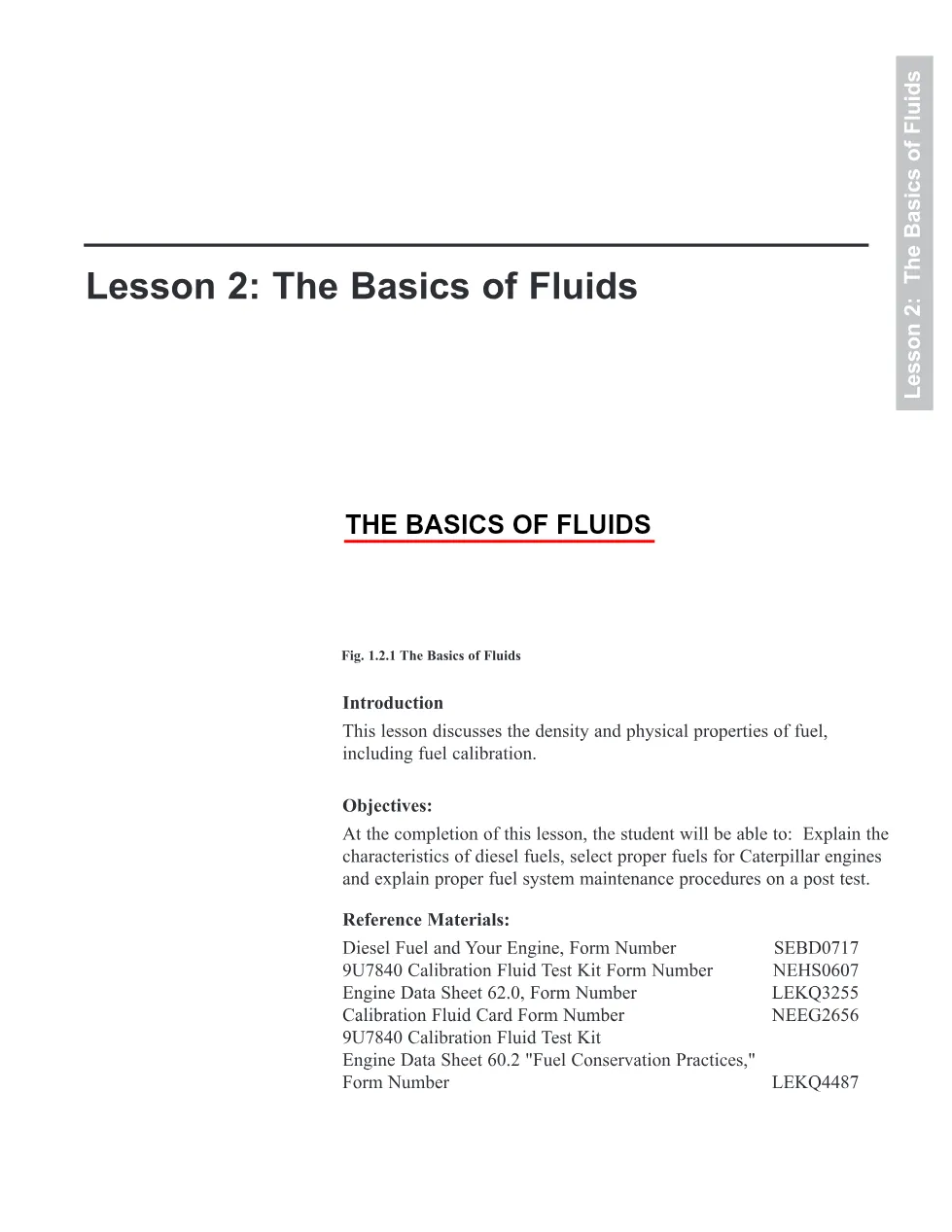 Caterpillar Fuel Fluids Basics document – UNIT1L2S – PDF, 12 - preview page 1 of 3