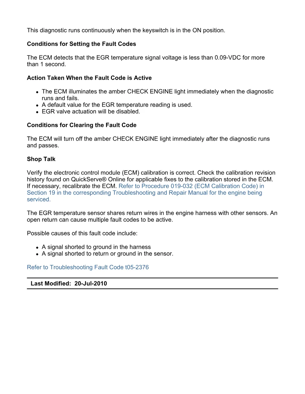 code 2376 DTCs Diagnostic Manual — Code 2376.pdf — PDF, - preview page 2 of 3