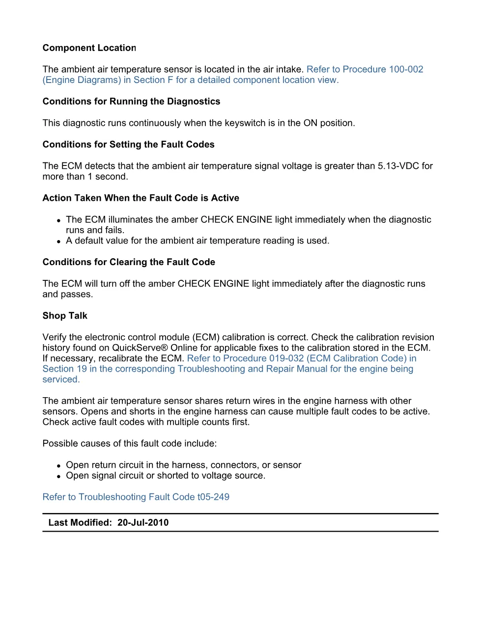 code 249 DTCs Troubleshooting Manual — ISB6.7 CM2150 - preview page 2 of 3