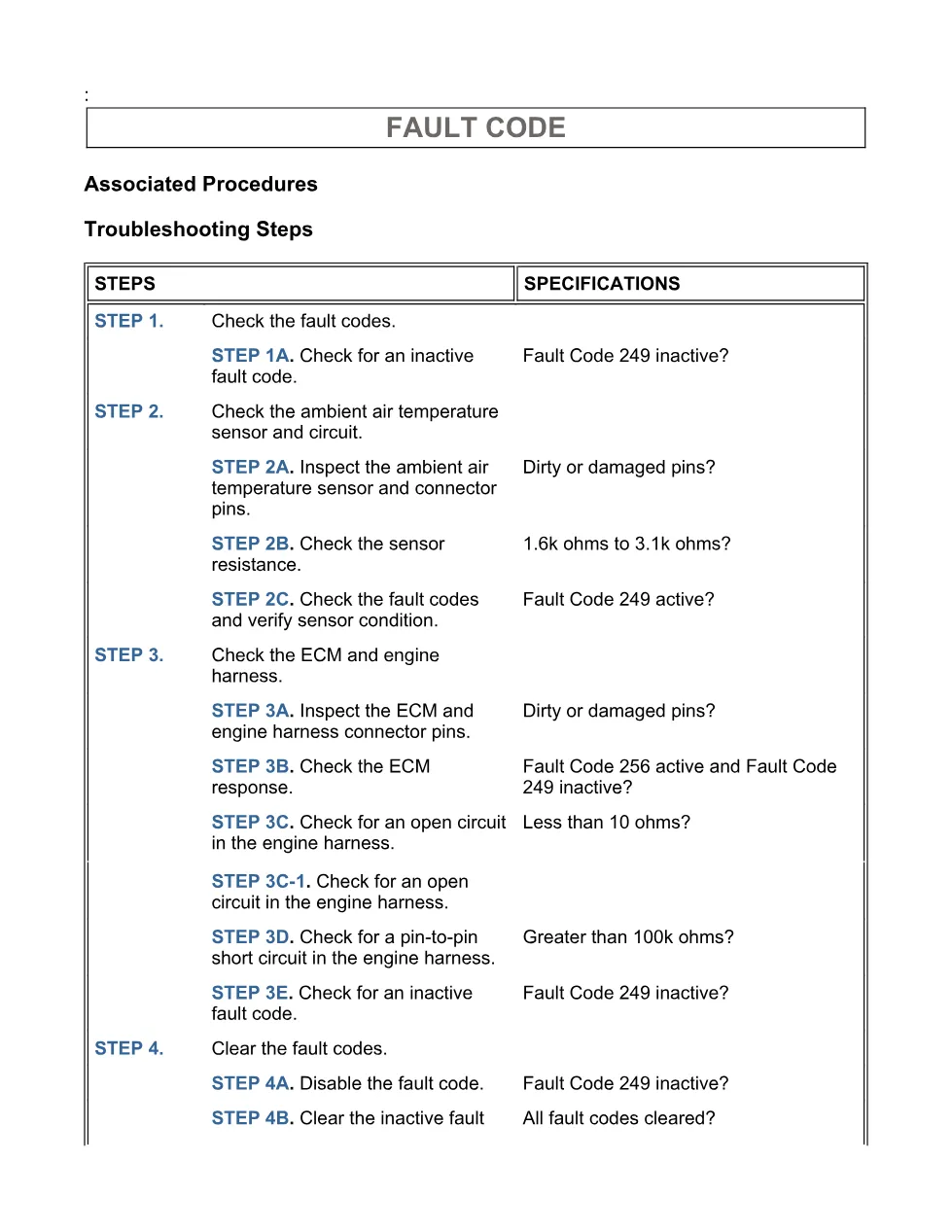 code 249 DTCs Troubleshooting Manual — ISB6.7 CM2150 - page 3 is available after signing in