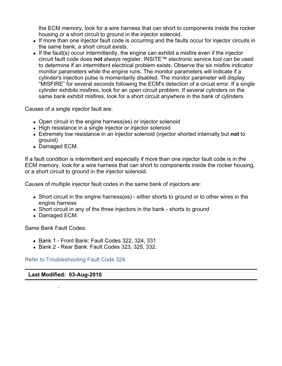 code 324 DTCs Troubleshooting Manual — Injector Solenoid - page 3 is available after signing in