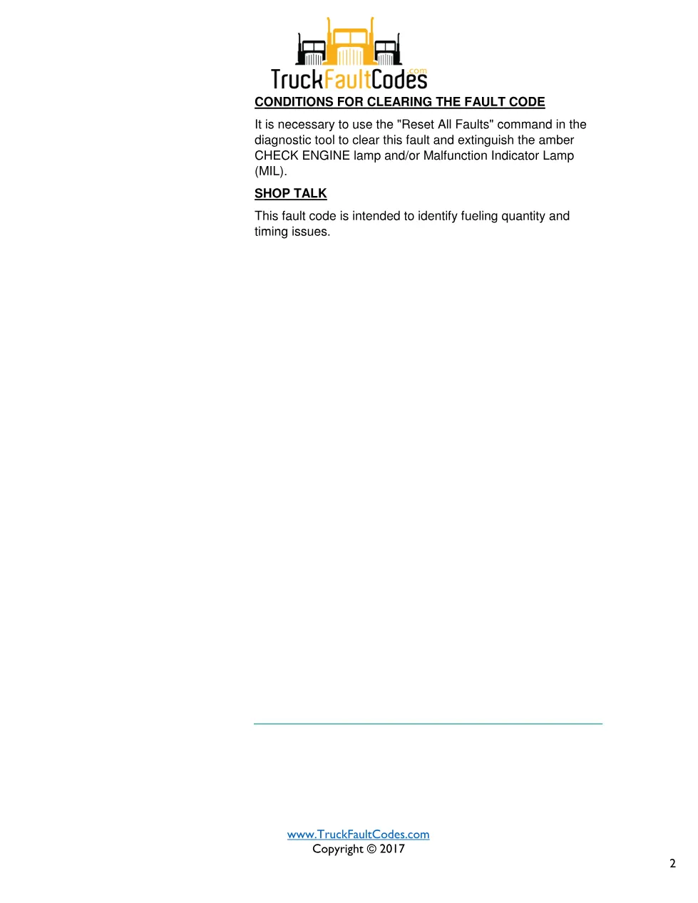 Cummins 1141 troubleshooting manual — Fault Code 1141 — PDF, 7 - preview page 2 of 3