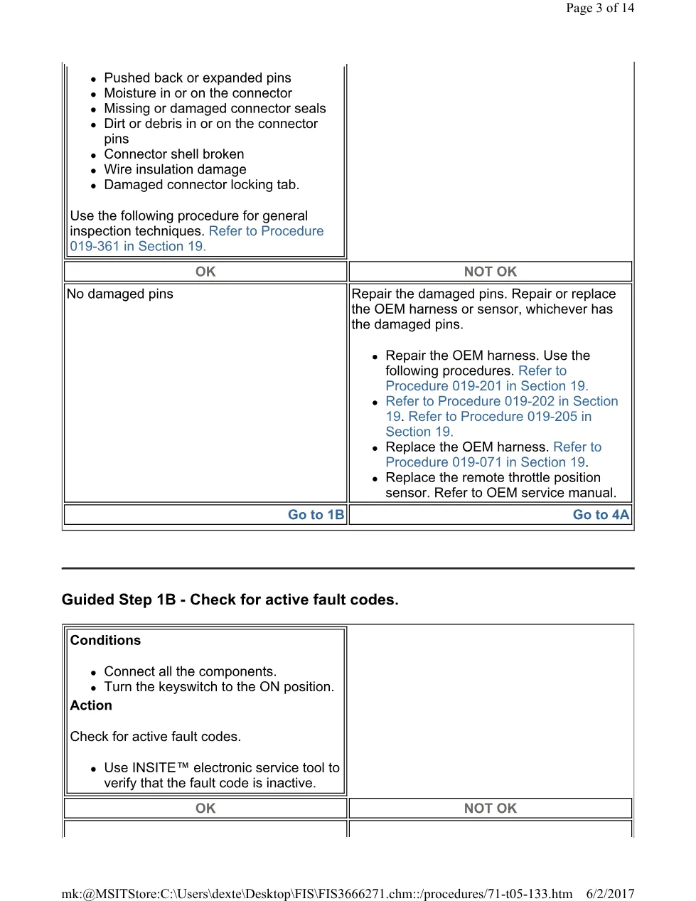 Cummins 133 throttle test ? fault code 133 remote throttle sensor - page 3 is available after signing in