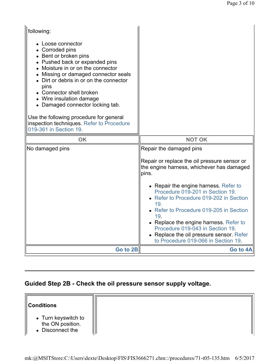 Cummins 135 oil test ? fault code 135 oil pressure sensor – Guide - page 3 is available after signing in