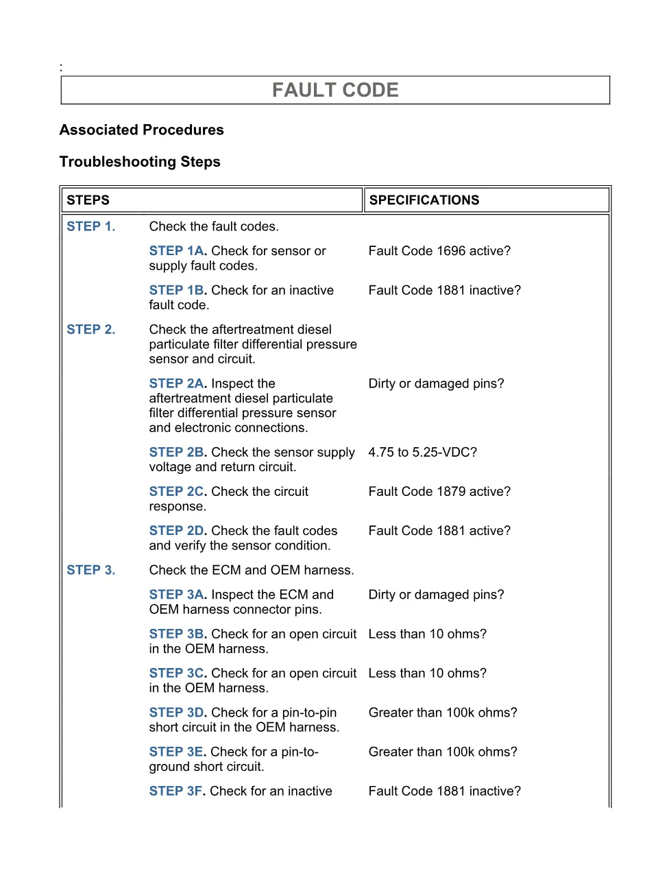 Cummins 1881 troubleshooting manual — Fault Code 1881 — PDF, 16 - page 3 is available after signing in