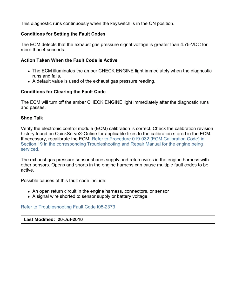 Cummins 2373 fault code — Troubleshooting PDF — Code 2373, 14 - preview page 2 of 3