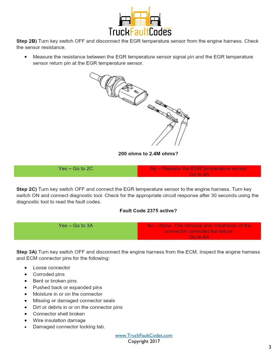 Cummins 2375 EGR sensor ? fault code 2375 EGR temperature sensor - page 3 is available after signing in