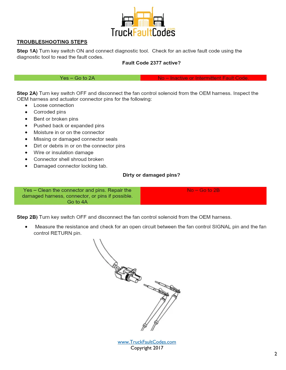 Cummins 2377 fan circuit ? fault code 2377 fan control circuit - preview page 2 of 3