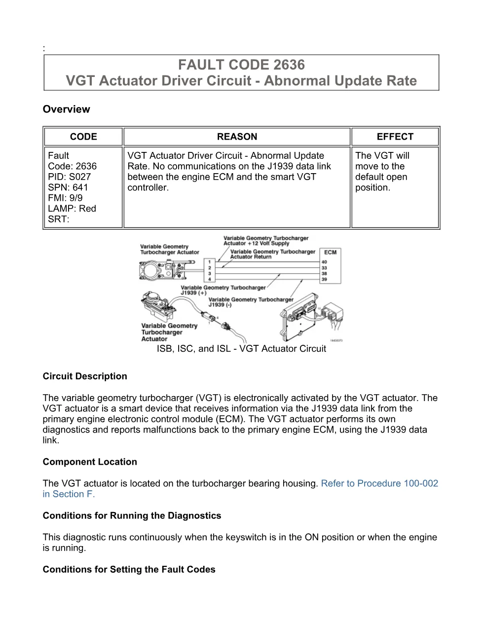 Cummins 2636 troubleshooting — Fault Code PDF, 21 pages – Service - preview page 1 of 3