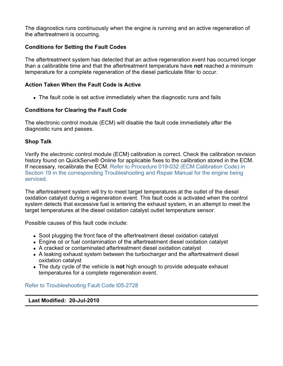 Cummins 2728 troubleshooting manual — Fault Code 2728 — PDF, 7 - preview page 2 of 3