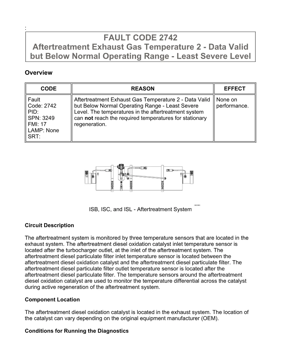 Cummins 2742 troubleshooting manual — Fault Code 2742 — PDF, 10 - preview page 1 of 3
