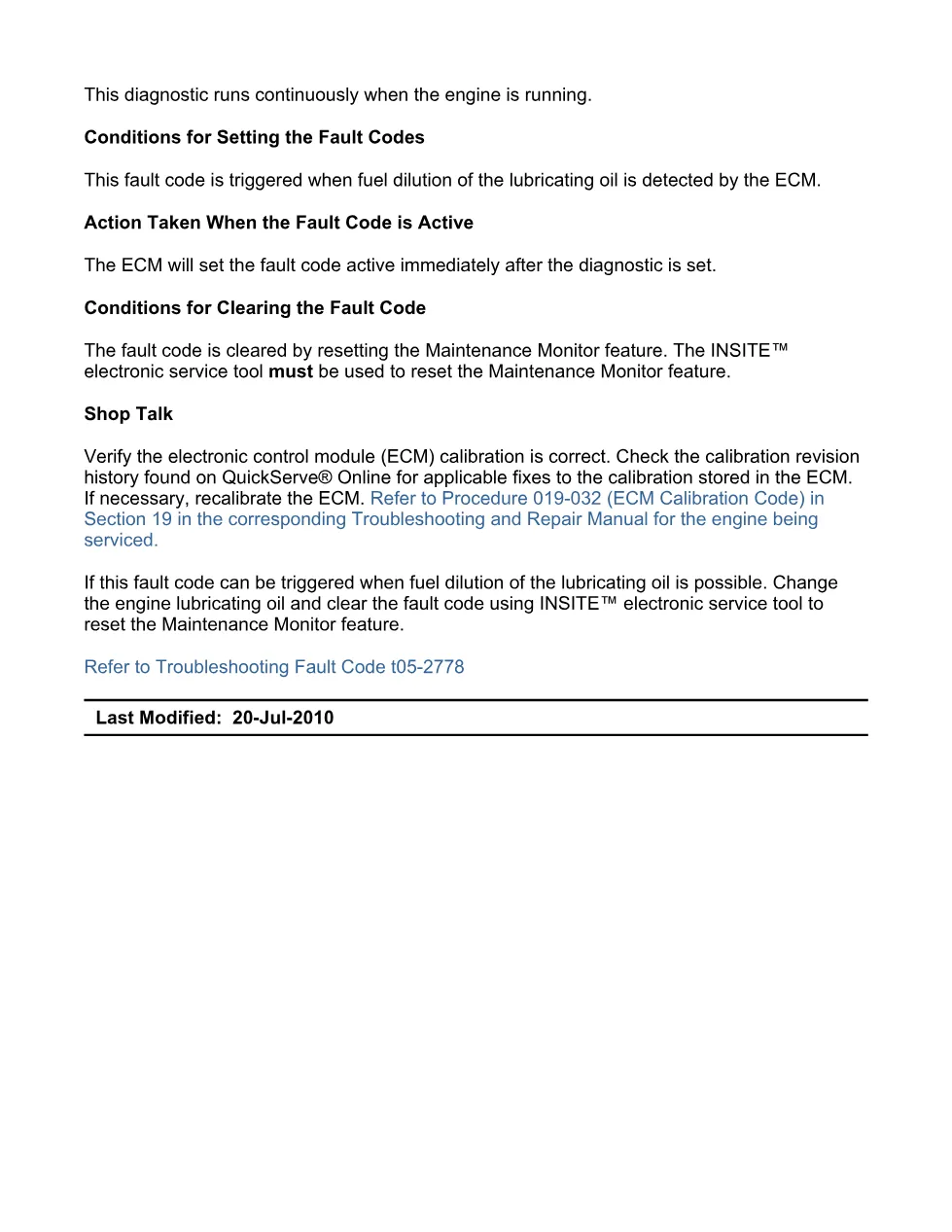 Cummins 2778 fault code Diagnostic Manual — Code 2778 PDF, 5 - preview page 2 of 3