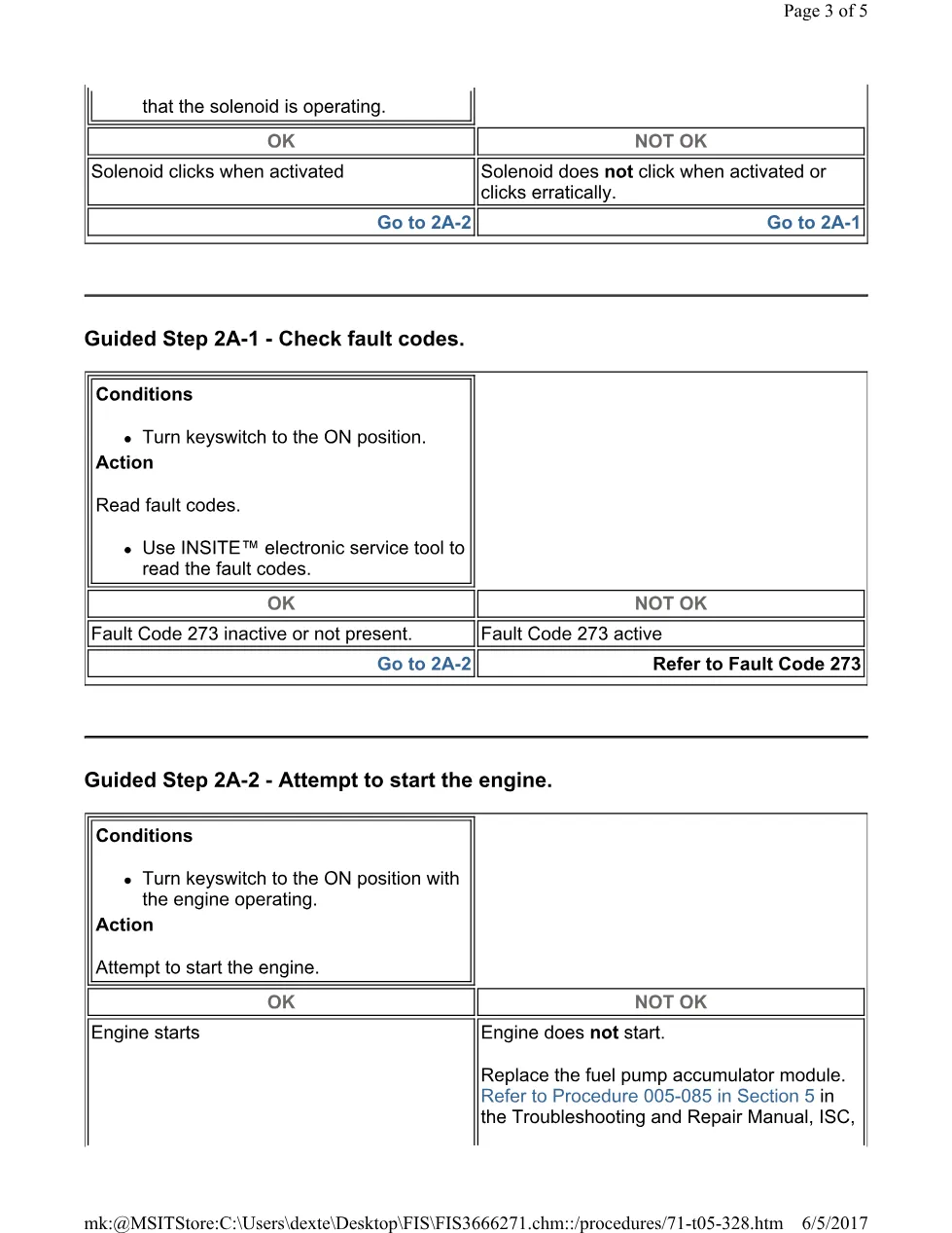 Cummins 328 pump test ? fault code 328 rear pumping element - page 3 is available after signing in