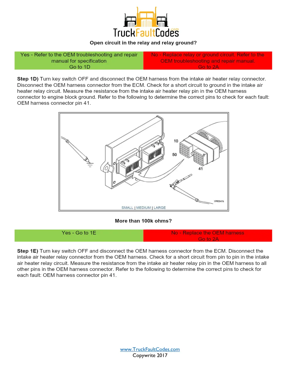 Cummins 381 fault code troubleshooting manual — Intake Air Heater - page 3 is available after signing in