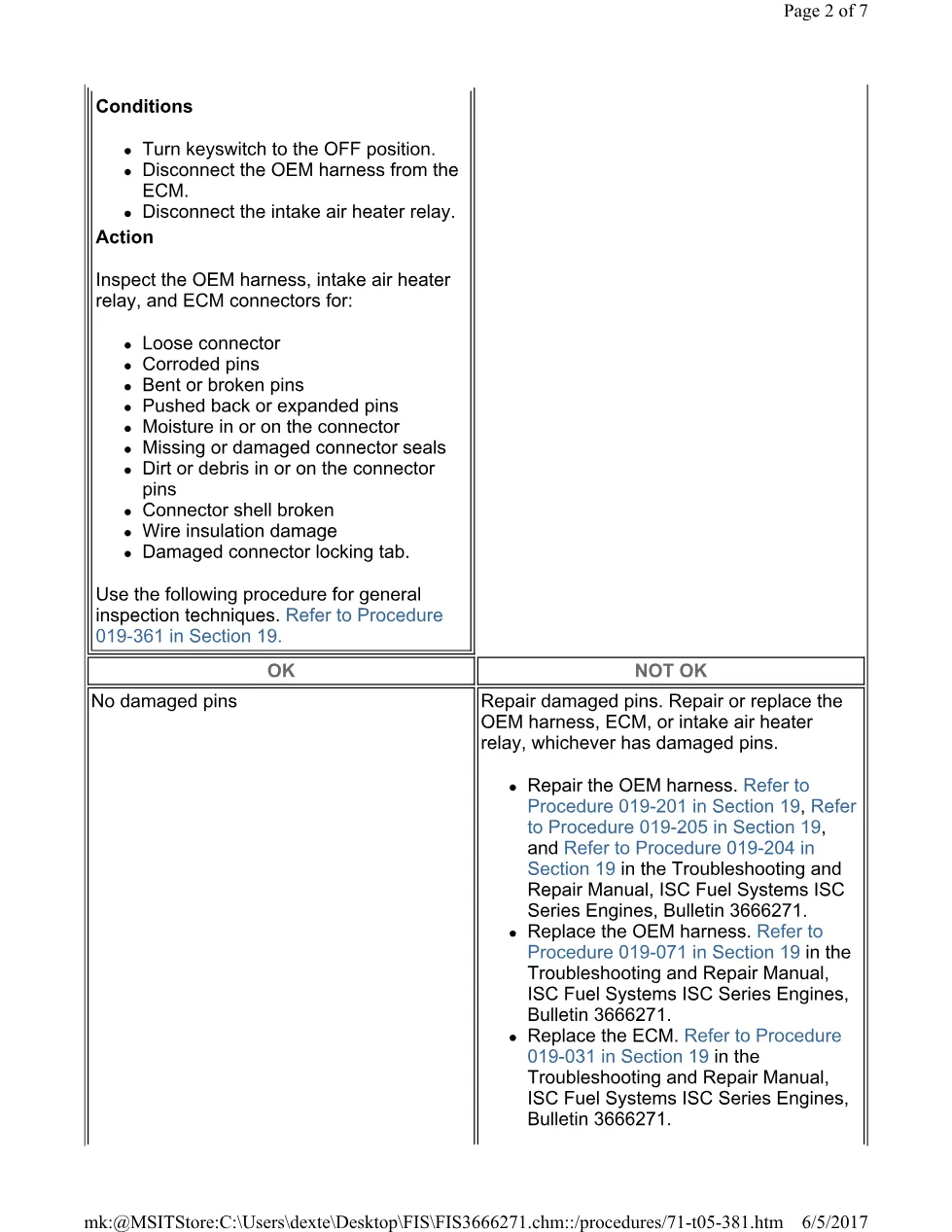 Cummins 381 relay test ? fault code 381 or 382 heater relay - preview page 2 of 3