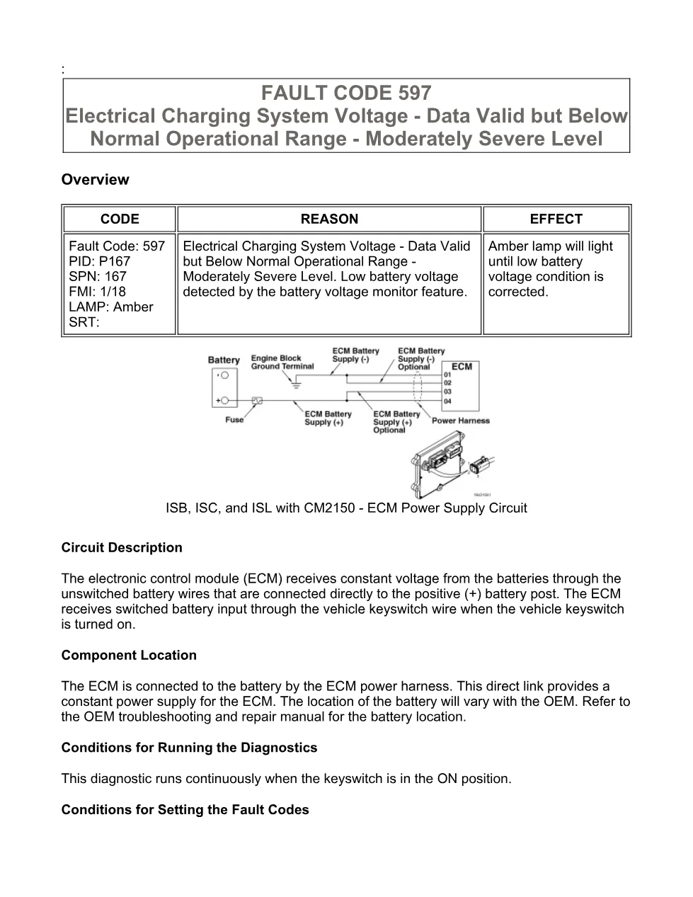 Cummins 597 fault code troubleshooting manual — Code 597.pdf - preview page 1 of 3
