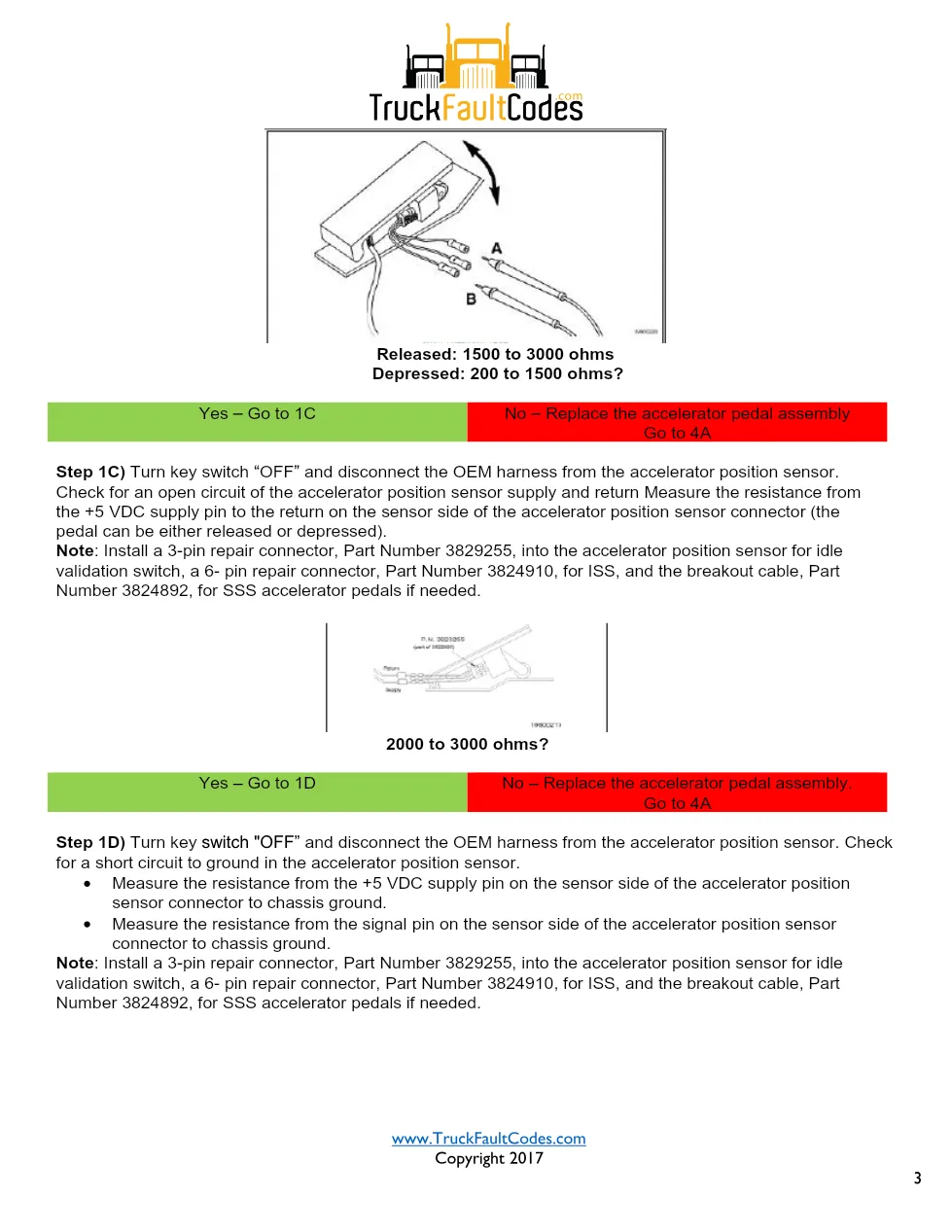Cummins accelerator position sensor — Fault Code 432 ISS (P091, - page 3 is available after signing in