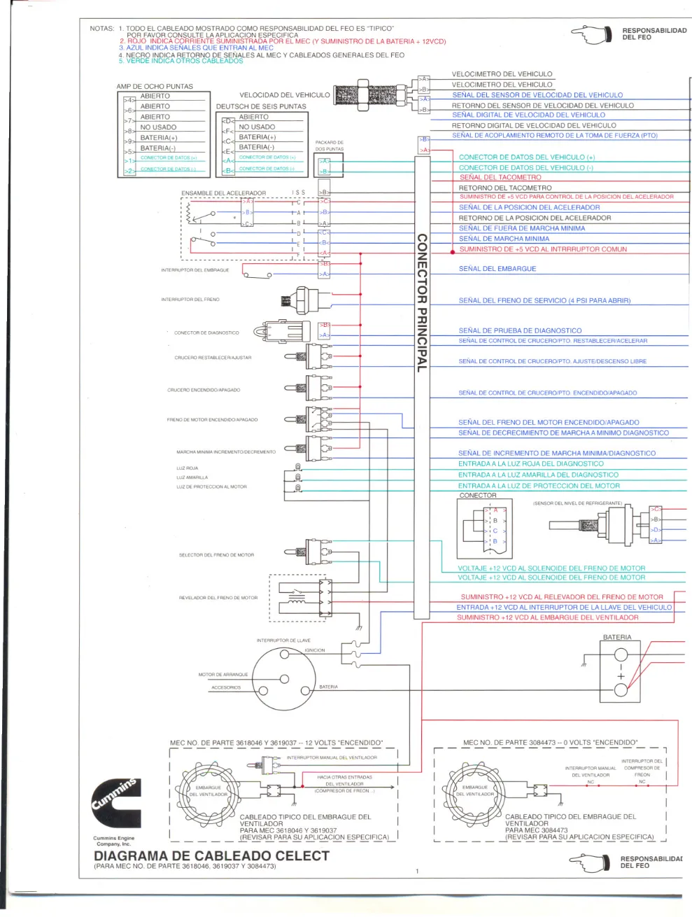 Cummins CELECT manual Chung wiring and fault code reference — PDF, 6 - preview page 1 of 3