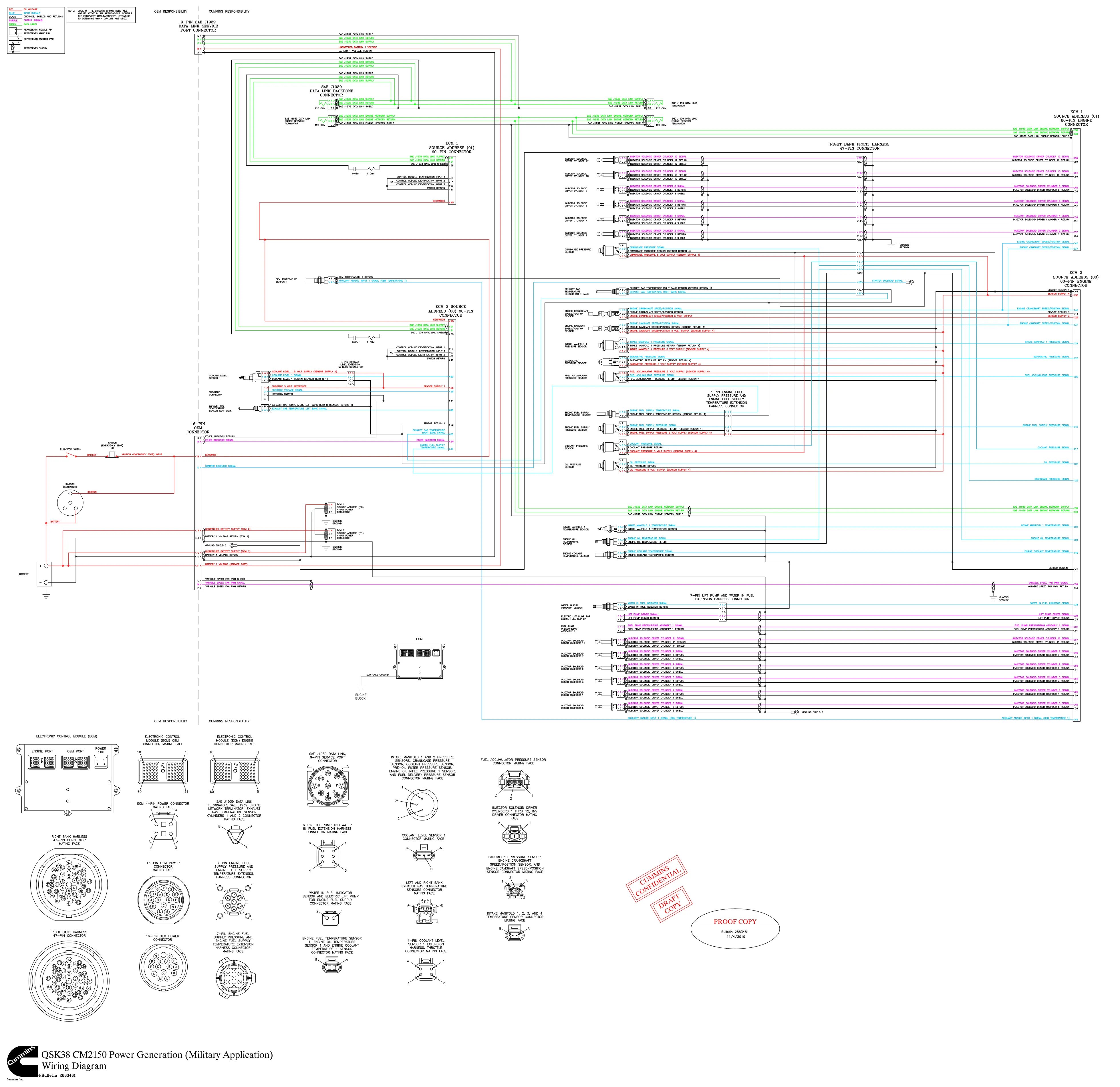 Cummins CM2150 QSK23 GENERATION wiring document – 2883481 – PDF, - page 1 is available after signing in