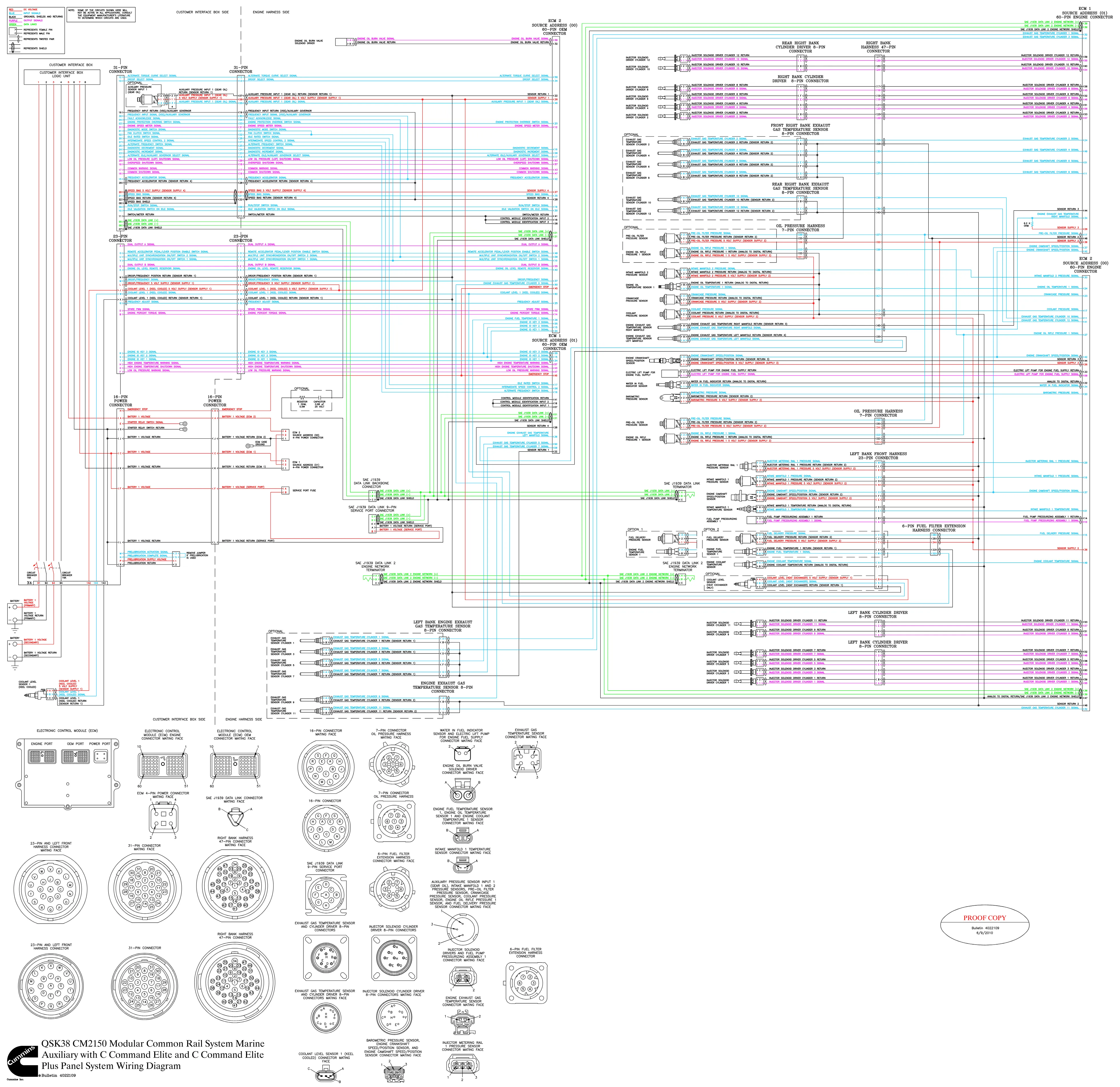 Cummins CM2150 QSK38 AUXILIARY wiring document – 4022109 – PDF, 1 - page 1 is available after signing in