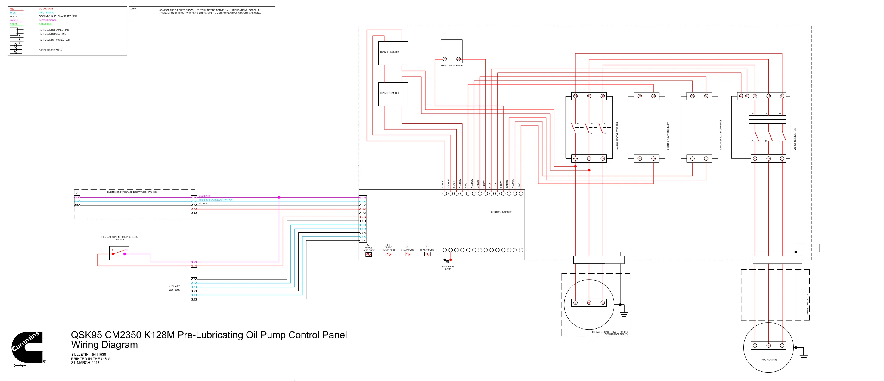 Cummins CM2350 QSK95 CONTROL wiring document – 5411538 – PDF, 1 - page 1 is available after signing in