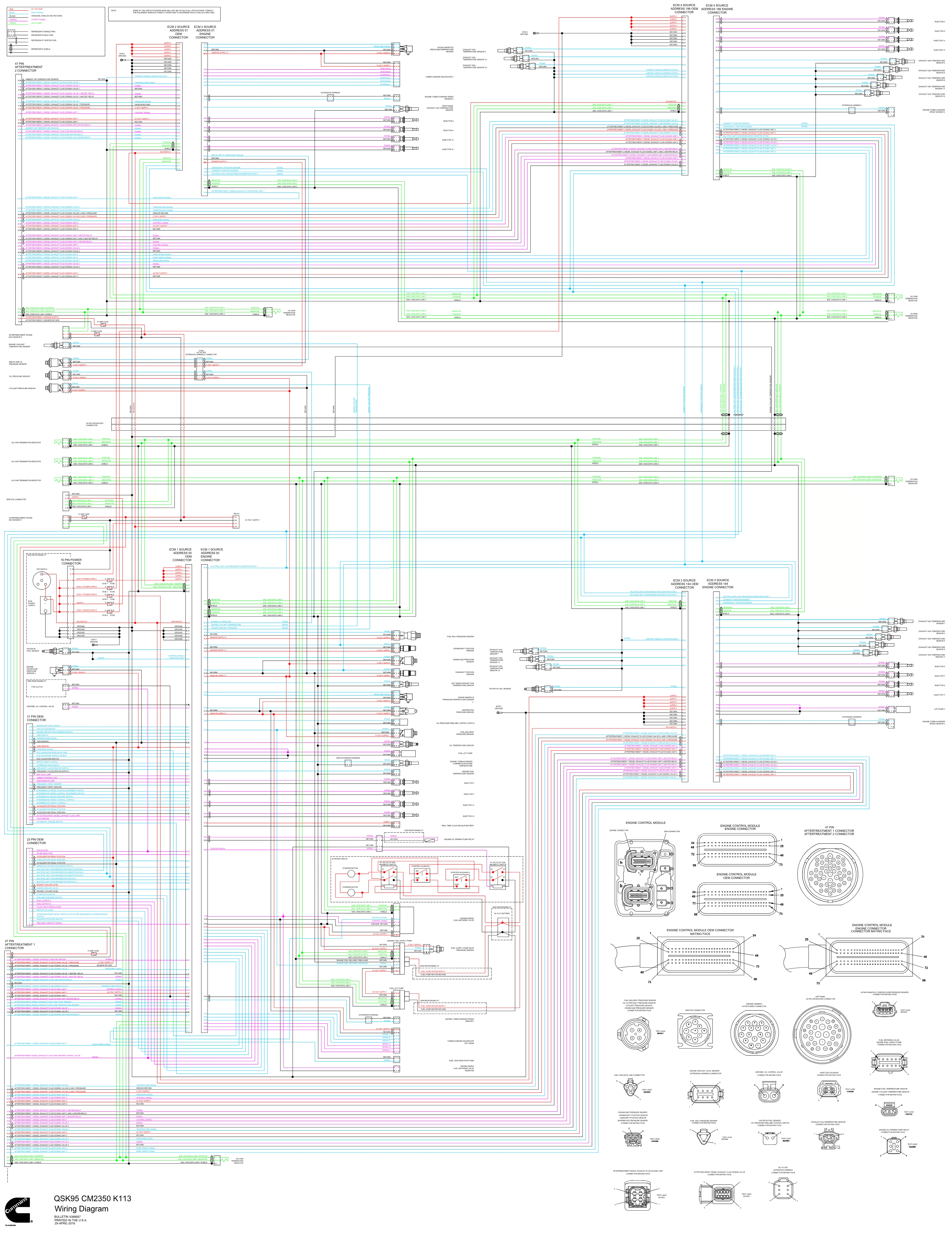 Cummins CM2350 QSK95 HORSE wiring document – 4388667 – PDF, 1 - page 1 is available after signing in