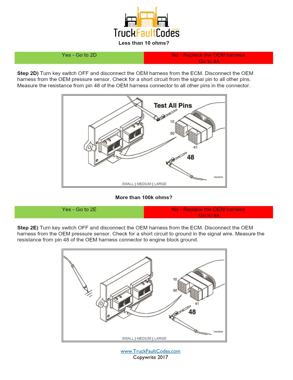 Cummins CM550 298 document — Fault Code 298 OEM Pressure Sensor - page 3 is available after signing in