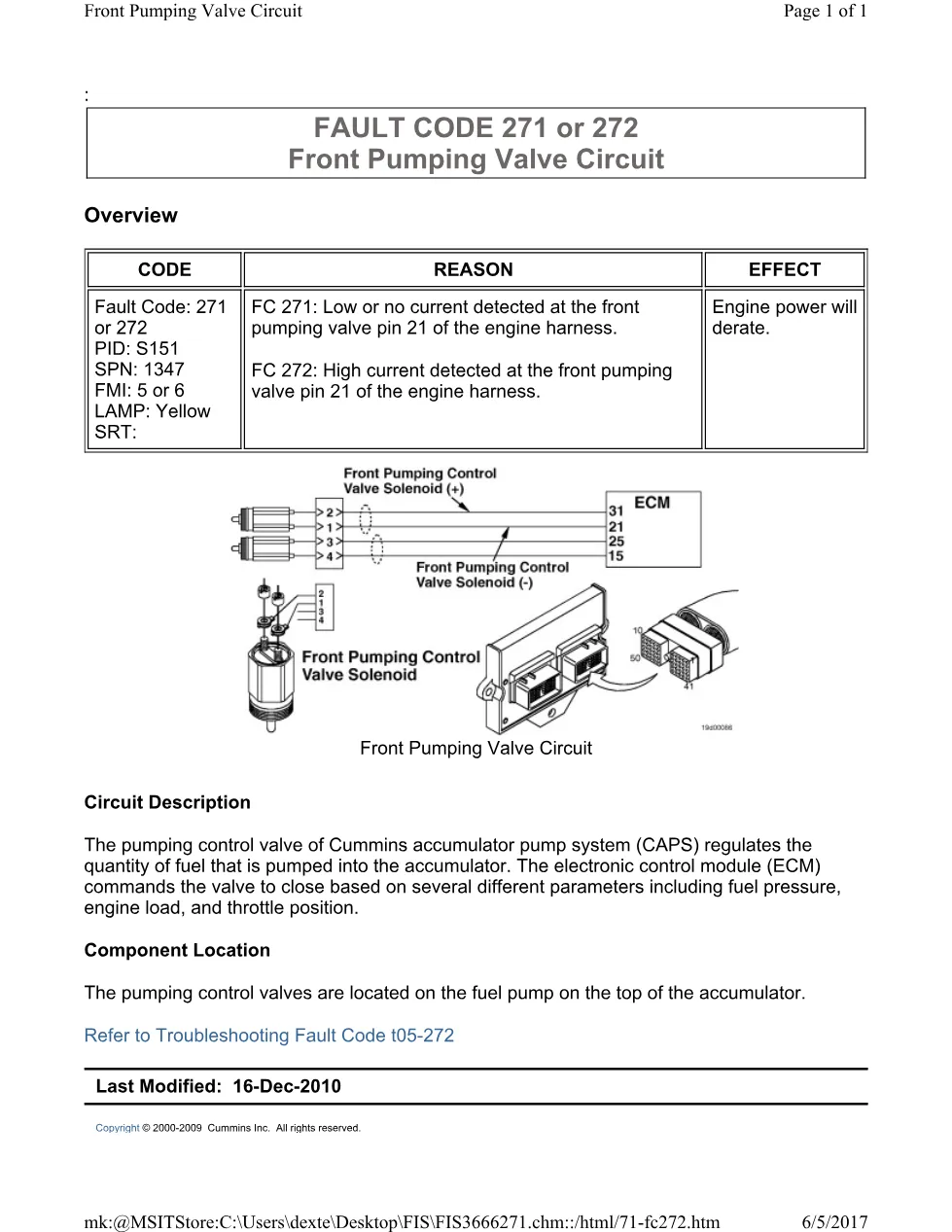 Cummins CM554 272 manual document guide – 272.pdf – PDF, 1 pages - page 1 is available after signing in