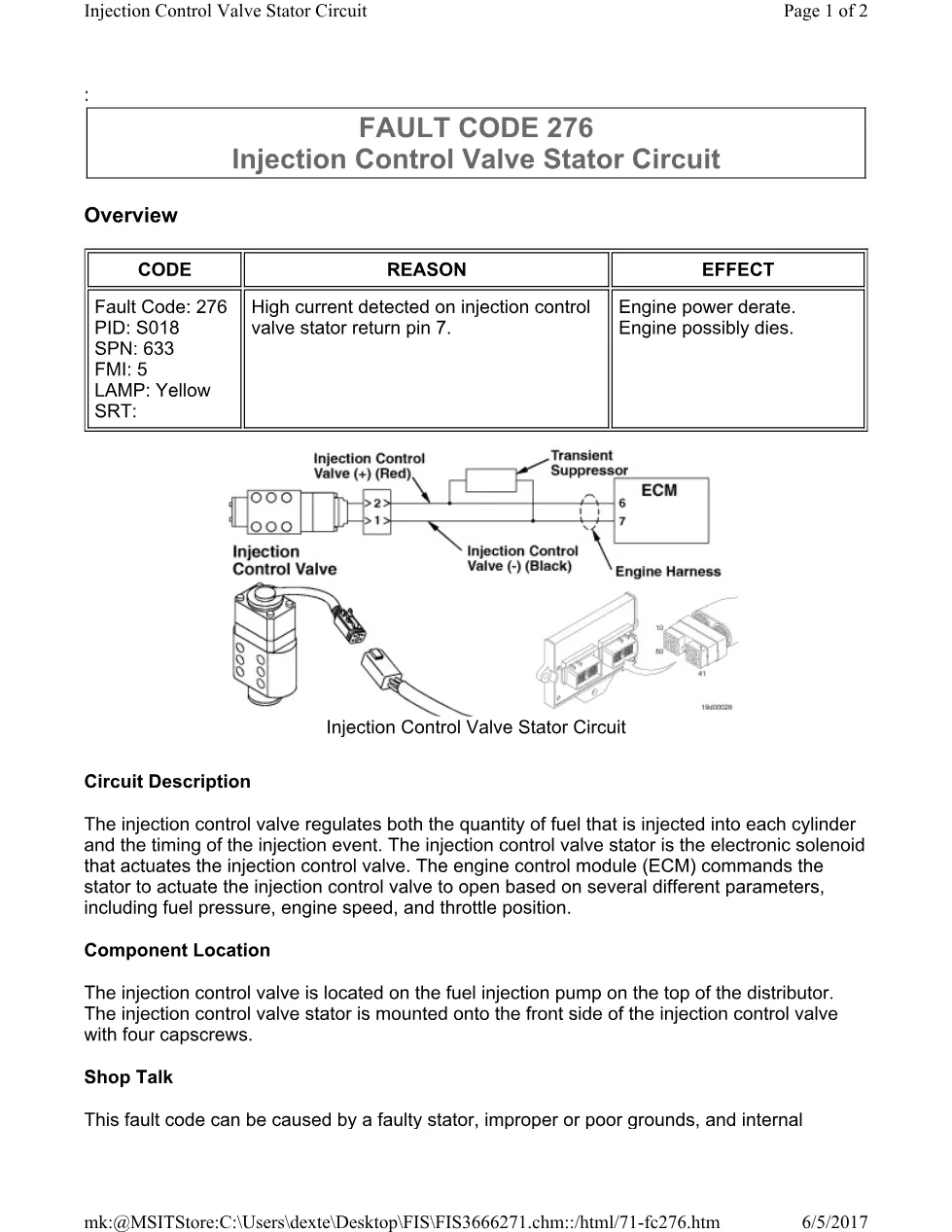 Cummins CM554 276 manual document guide – 276.pdf – PDF, 2 pages - preview page 1 of 2
