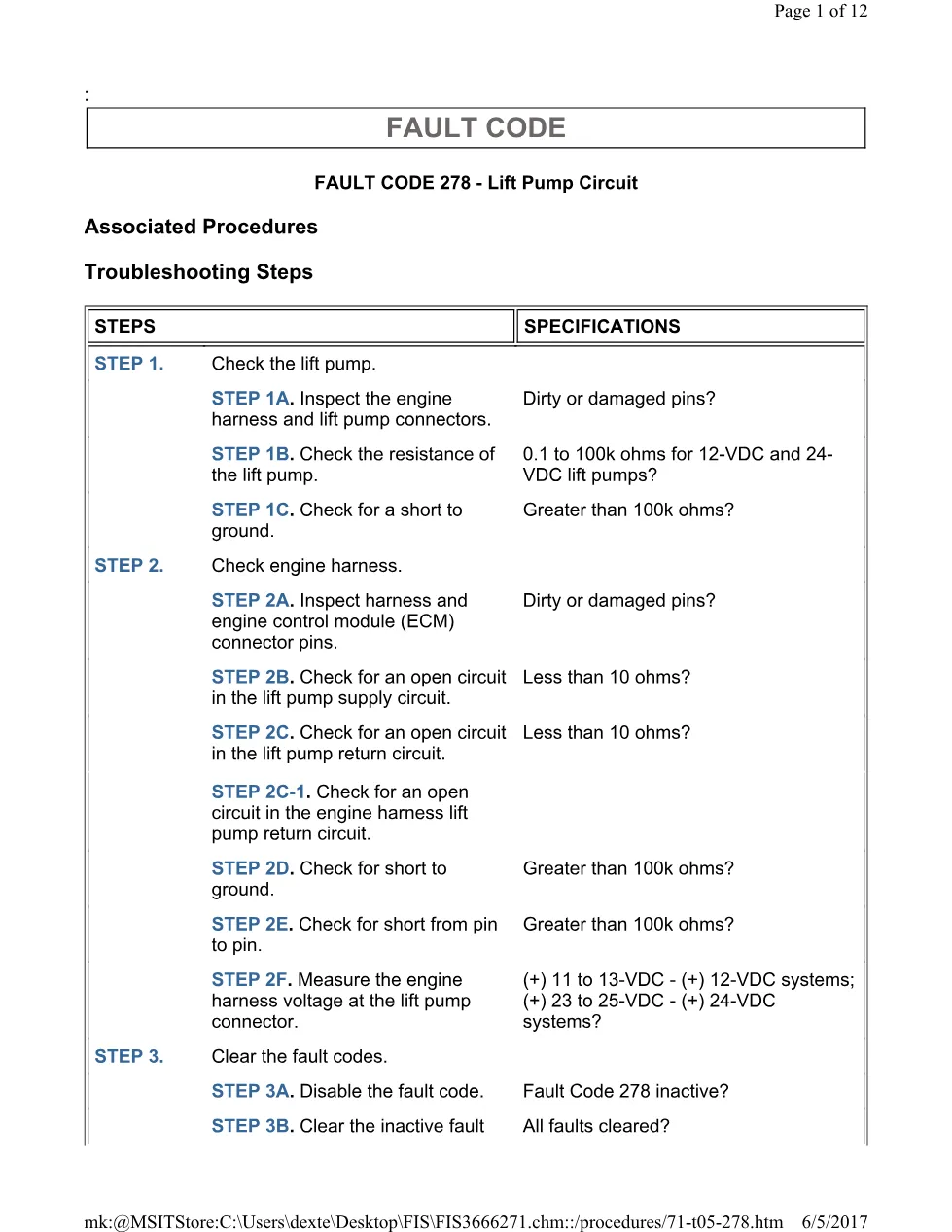 Cummins CM554 278 TS document guide – 278(TS).pdf – PDF, 12 pages - preview page 1 of 3