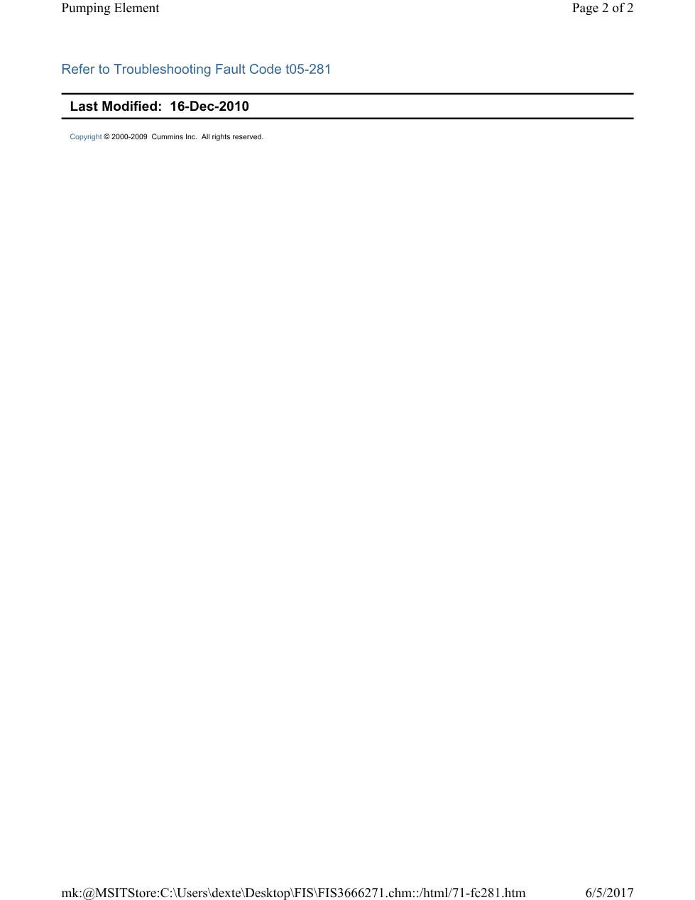 Cummins CM554 281 manual document guide – 281.pdf – PDF, 2 pages - page 2 is available after signing in