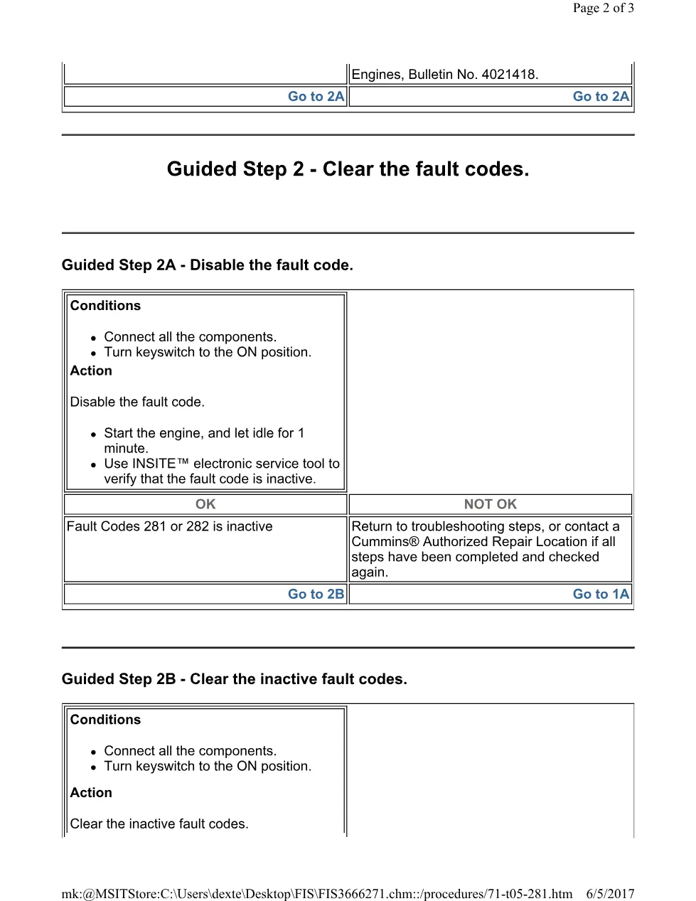 Cummins CM554 281 TS document guide – 281(TS).pdf – PDF, 3 pages - preview page 2 of 3