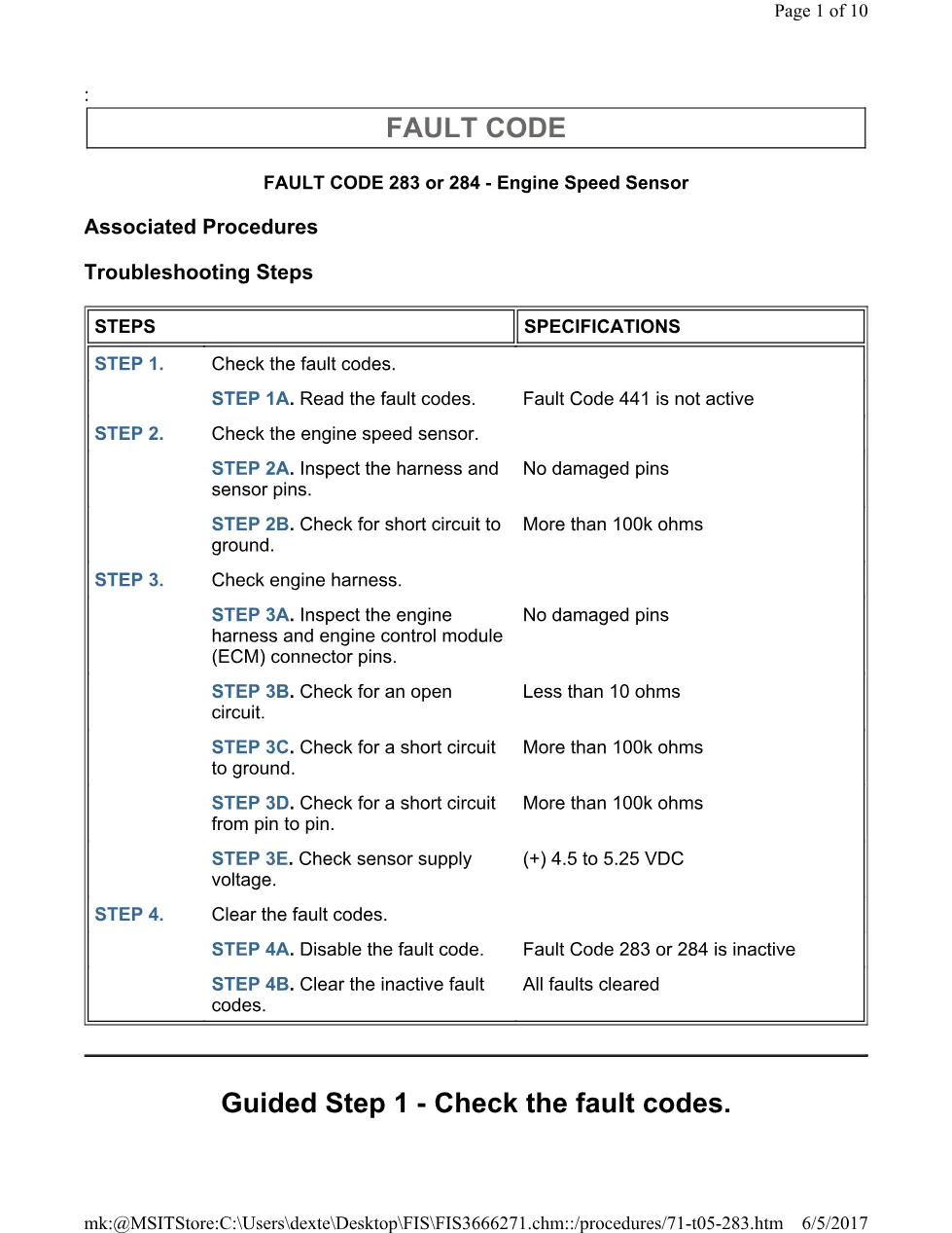 Cummins CM554 283 TS document guide – 283(TS).pdf – PDF, 10 pages - preview page 1 of 3
